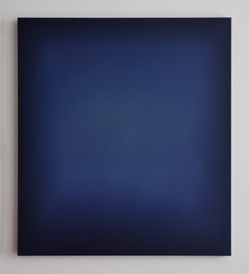 middle bright blue, 100 x 90 cm, Öl auf Leinwand, I-2018