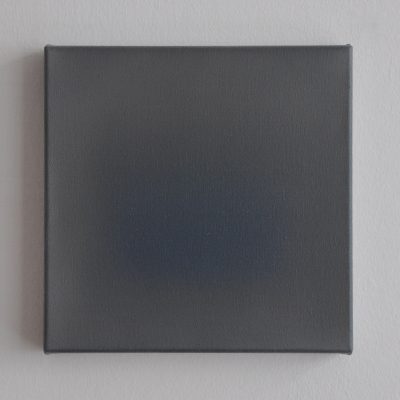 greybrown and blue, 30 x 30 cm, Öl auf Leinwand, I-2018