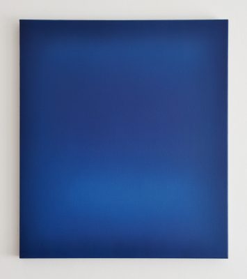 blue, 80 x 70 cm, Öl auf Leinwand, III-2018
