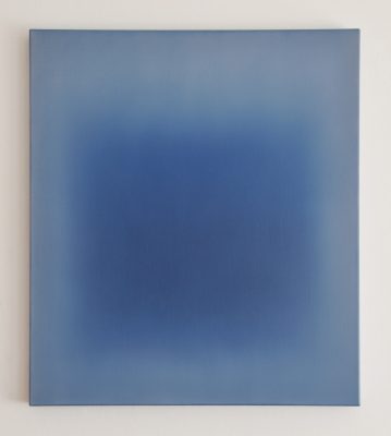 middle deep blue, 80 x 70 cm, Öl auf Leinwand, III-2018