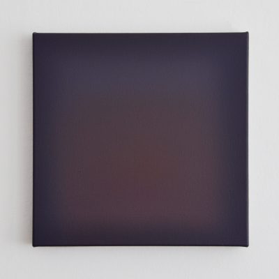violet and orange, 40 x 40 cm, Öl auf Leinwand, IV-2018