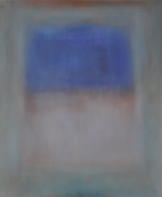 blue, red and white, 120 x 100 cm, Öl auf Leinwand, 2011