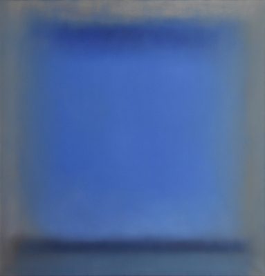 blue and ochre, 110 x 100 cm, Öl auf Leinwand, 2014