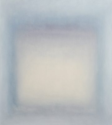 white and blue, 90 x 100 cm, Öl auf Leinwand, 2015