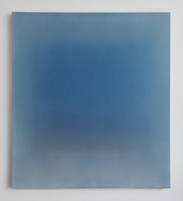 blue and grey, 110 x 100 cm, Öl auf Leinwand, VI-2018