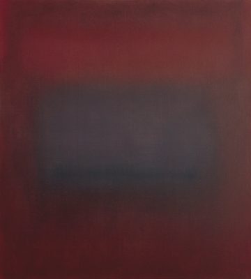 crimson and violet, 100 x 90 cm, Öl auf Leinwand, I-2016
