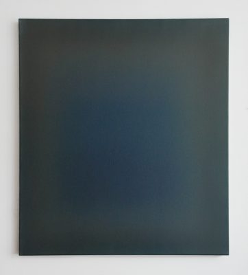 dun and blue, 100 x 90 cm, Öl auf Leinwand, VI-2018