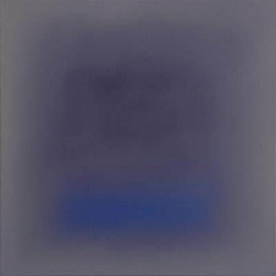 plum, grey and blue, 50 x 50 cm, Öl auf Leinwand, 2016