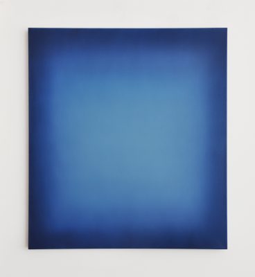 bright blues, 100 x 90 cm, Öl auf Leinwand, I-2019