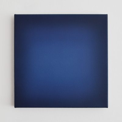 blue square, 40 x 40 cm, Öl auf Leinwand, XI-2018
