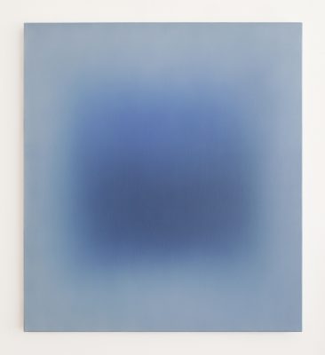 dark and bright blue, 100 x 90 cm, Öl auf Leinwand, IV-2019