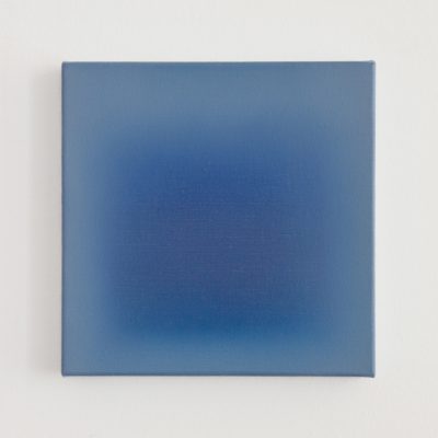 deep and bright blue, 30 x 30 cm, Öl auf Leinwand, VI-2018
