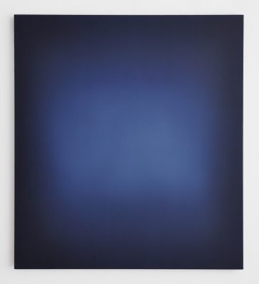 middle deep bright blue, 100 x 90 cm, Öl auf Leinwand, V-2019