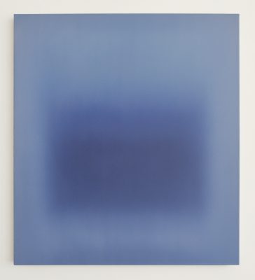 dark and bright blues, 100 x 90 cm, Öl auf Leinwand, IV-2020