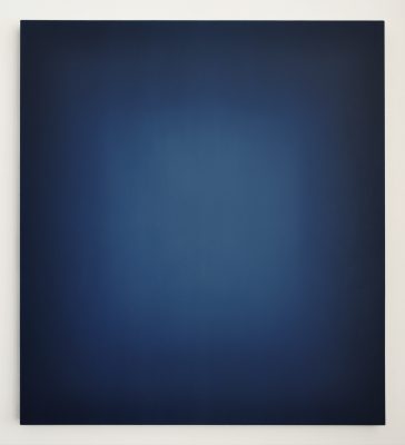 middle bright blues, 100 x 90 cm, Öl auf Leinwand, IV-2020