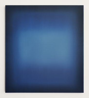 dark and bright blue, 100 x 90 cm, Öl auf Leinwand, XI-2020
