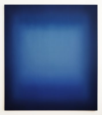 dark and bright blues, 180 x 160 cm, Öl auf Leinwand, V-2019