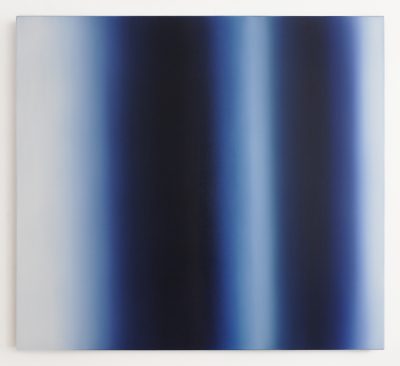 untitled / Liminal, blue and white, 100 x 110 cm, Öl auf Leinwand, IV-2021