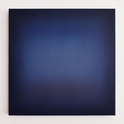 blue, violet and white, 60 x 60 cm, Öl auf Leinwand, II-2022