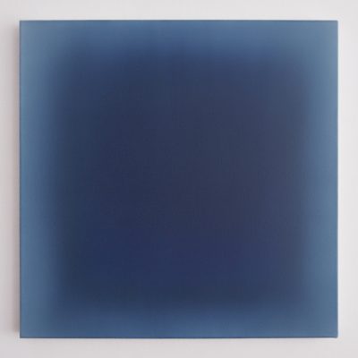 middle dark blues, 60 x 60 cm, Öl auf Leinwand, II-2022